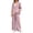 Pink, variant on Womens Fall Outfits Sets 2 Pieces Relaxed Fit Long Sleeve Single Button Linen Blazer Matching Pleated Wide Leg Solid Color Pants Casual Wear Cozy Clothing Sets
