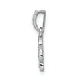 thumbnail image 2 of 14K White Gold Charm Pendant Diamond Round Libra, 2 of 4