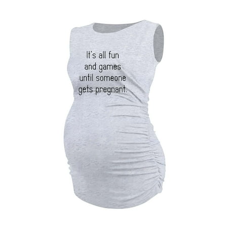 

asdoklhq Maternity Clothes for Women Clearance Maternity Womens Print Maternity Dress Large Size Maternity Vest