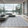 thumbnail image 2 of ODIKA 8'x10' Ultra-Soft Area Rug, Front Door Geometric Featuring Interlocking Entrance Bedside None Washable, Bare feet friendly, Silk-Touch for Bedroom, Under Sectional, 2 of 7