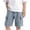 Light Blue, variant on Zpanxa Boys Denim Shorts Solid Elastic Waist Five-Pocket, Loose Casual Style, Lightweight Breathable for Summer
