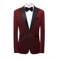 thumbnail image 2 of WEAIXIMIUNG Carnaval Masculin Brillant Coupe Ajustée Veston Mariage Spectacle Robe Homme Complet, 2 of 4