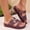 Red, variant on Womens Chunky Platform Jelly Sandals Non-Slip Pool Slides, Cute Transparent Beach Shoes for Summer, Lightweight Comfortable Outdoor Slippers