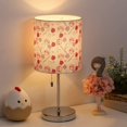 thumbnail image 3 of Modern Silver Bedside Lamp, Fabric Lamp Shade with Bear Pattern, 3 of 6