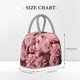 thumbnail image 2 of Fotbe Delicate Pink Carnations Bolsa de Almuerzo con Estampado, Lonchera Aislada, Contenedor de Comida Reutilizable Tipo Cooler a Prueba de Fugas, 2 of 6