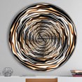 thumbnail image 2 of Designart Horloge Murale Moderne 'Fractal Rotative', 2 of 6