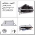 thumbnail image 4 of Women's casual crossbody bag with soft and lightweight PU adjustable shoulder straps, 4 of 5