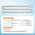 thumbnail image 6 of KFFKFF Marine Anchor Chain, 1/4 inch by 4 feet, 1700 lbs. Working Load Limit/4800 lbs. Breaking Strength, Crafted from 316 Marine Grade Stainless Steel, Includes Two Lock Ring Shackles, 6 of 9