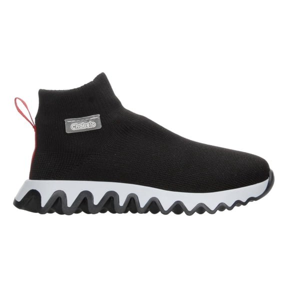 Tenis Chabelo Negro Para Niño Casual Moderno Ligero Comodo Practico Resistente Flexible Sin Agujetas negro 18.5 MX