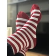 thumbnail image 2 of Red and White Striped Socks, 2 of 4