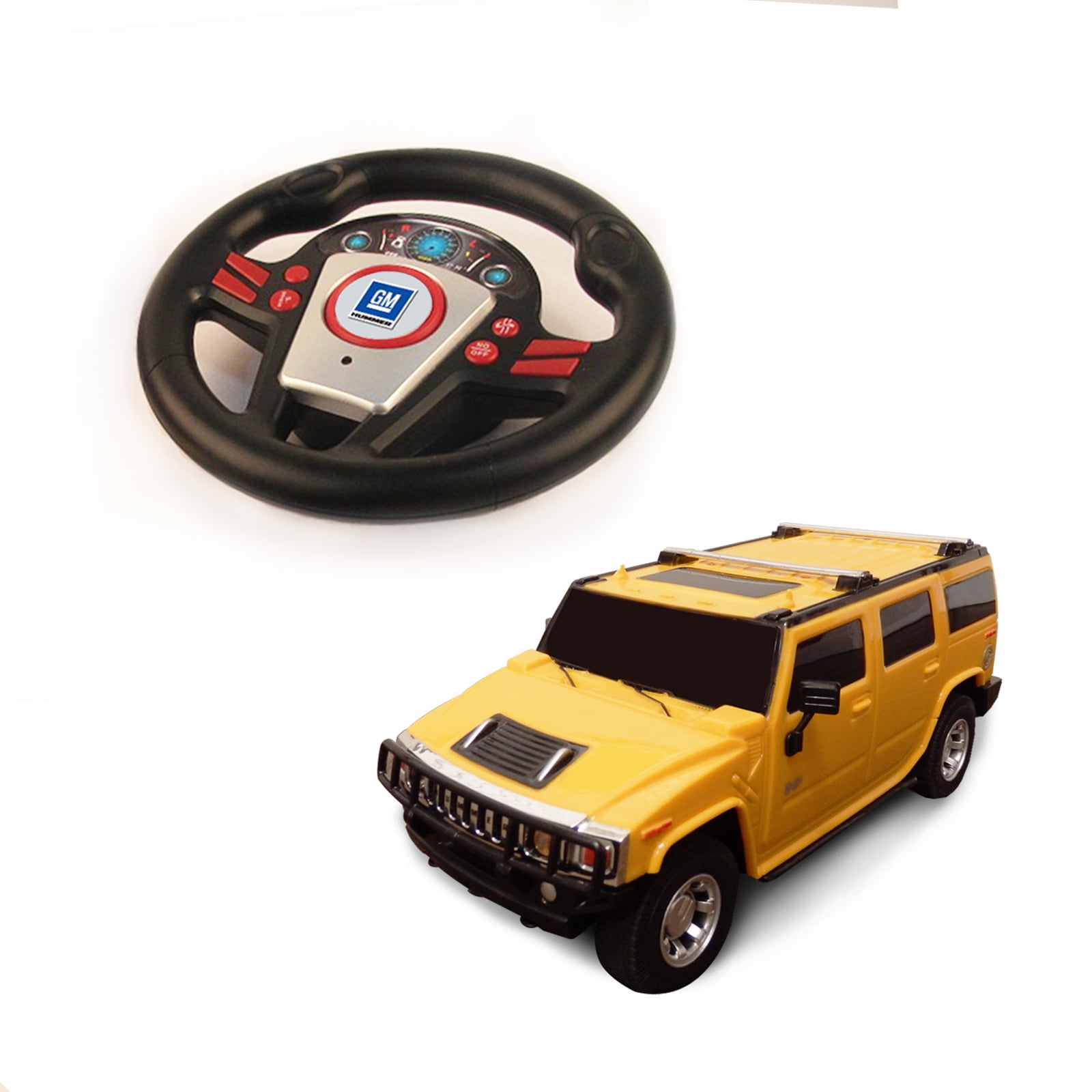 Playtek Yellow Remote Control 124 Scale Licensed Hummer H2