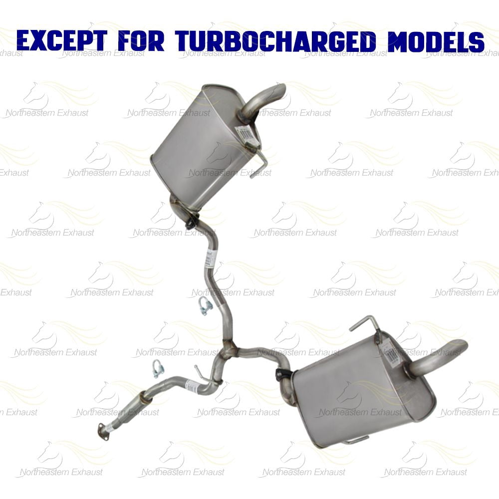 Northeastern Exhaust | Stainless Steel Resonator Y-Pipe & Pair of Mufflers Exhaust System Kit Fits 2006–2009 Subaru Outback 2.5L | Direct-Fit Replacement