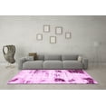 thumbnail image 3 of Ahgly Company Indoor Round Oriental Pink Modern Area Rugs, 4' Round, 3 of 4
