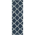 thumbnail image 5 of SAFAVIEH Montreal Cebrail Geometric Diamonds Shag Runner Rug, Blue/Ivory, 2'3" x 5', 5 of 10