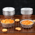 LIYUNMIAO 40Pcs Foil Pie Pan Round Oval Aluminum Baking Tin for