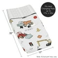thumbnail image 6 of Sweet Jojo Designs Construction Truck Red Blue and Grey Changing Pad Cover, 6 of 6