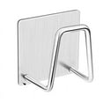 thumbnail image 1 of Nvzi Gancho de acero inoxidable 304 sin agujeros de 4 piezas con soporte de esponja de acero inoxidable, gancho de baño de cocina, gancho para ropa, gancho para sombrero, soporte de esponja (plata), 1 of 5
