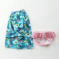 thumbnail image 4 of HAWEE Little Girls Two Pieces Rash Guard Swimsuit Set Long Sleeve Print Bikini Bathing Suit UPF50+ Beach Swimwear, 4 of 4
