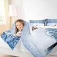 thumbnail image 4 of Feelyou Brown Rabbit Bunnies King Size Comforter Sets, Snowflake Snow Bedding Comforter Set, Merry Christmas Reversible Bedding Set, Super Cozy Room Decor,3-Piece, 4 of 8