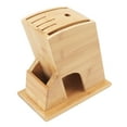 thumbnail image 2 of Porta cuchillos de cocina Nikou bloque de bambú cortador estante de almacenamiento, 2 of 15