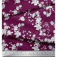 thumbnail image 3 of Soimoi Polyester Crepe Fabric Leaves & Floral Hand Drawn Decor Fabric Printed Yard 52 Inch Wide, 3 of 3
