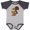 Baseball Heather and Navy, variant on Inktastic Squirrel Boys or Girls Baby Bodysuit
