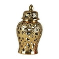 thumbnail image 3 of Tarro de para jengibre, tarro de hueco, artesanía, regalo de inauguración de la casa, tarro decorativo, arreglo floral para balcón y Oro, 3 of 8