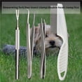 thumbnail image 3 of Juego De Herramientas Para Eliminar Garrapatas Humanizado Antideslizante Prácticas Pinzas De Horquilla De Acero Inoxidable Y Plástico Kit De Eliminación De Pulgas Con Peine Con Caja,4Pcs/Set Scienceny PT000790-00, 3 of 6