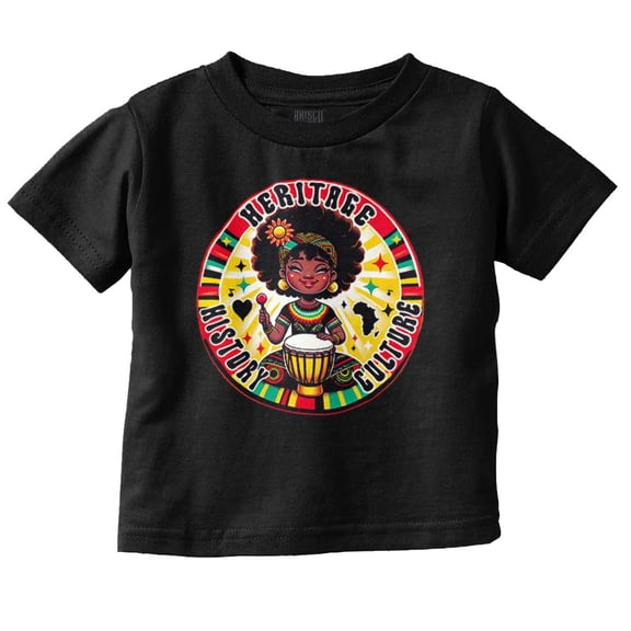 Black Heritage History Culture Youth T Shirt Tee Girls Infant Toddler Brisco Brands 6M