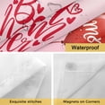 thumbnail image 4 of No Hook Shower Curtain with Snap in Liner, Valentine's Day Red Love Heart Tree Waterproof Bath Curtain Double Layers with See Through Top Window, Tulip Gnome Best Mom Ever Shower Curtains 48x72in, 4 of 9