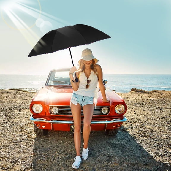 Extra Large Umbrella, Double Purpose Thickened Sunshade Umbrella, Folding Umbrella for Outdoor, Rain and Sun Protection, Compact for Travel and Storage