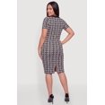thumbnail image 3 of Women's Plus Size Printed Short Sleeve Sweater Dress, 3 of 3