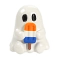 thumbnail image 3 of Cute Kawaii Ghost Statue, 2 Inch ABS Spooky Summerween & Summer Halloween Figurine, Indoor Outdoor Hawaii Beach Pool Tabletop Home Decor & Holiday Gift, 3 of 7