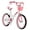 White-Pink, variant on RoyalBaby Princess Girl Kids Bicycle 20" with Kickstand, Jenny Light Pink