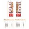 thumbnail image 6 of Fsddascl Merry Christmas Blackout Curtains for Bedroom/Living Room, Thermal Insulated Kitchen Curtains, Xmas Gingerbread Red Polka Dots Winter Grommet Darkening Window Treatment Drapes 27.5"x39"x2, 6 of 6