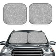 thumbnail image 2 of Cauagu GlitterSilver Cauagu {designName} Print Foldable Car Windshield Sun Shade | Front Windshield Shade for Sun | Fits Small Sedans, Mini SUVs, Hatchbacks-Large, 2 of 6