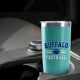 thumbnail image 5 of Buffalo Tumbler with Lids and Straws Insulated Stainless Steel Cup Water Bottle Football Gifts 20 Oz, 5 of 6