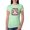 Mint, variant on Baseball Mom Jaguar Print Sports Womens Slim Fit Junior Tee, Heather Grey, Small
