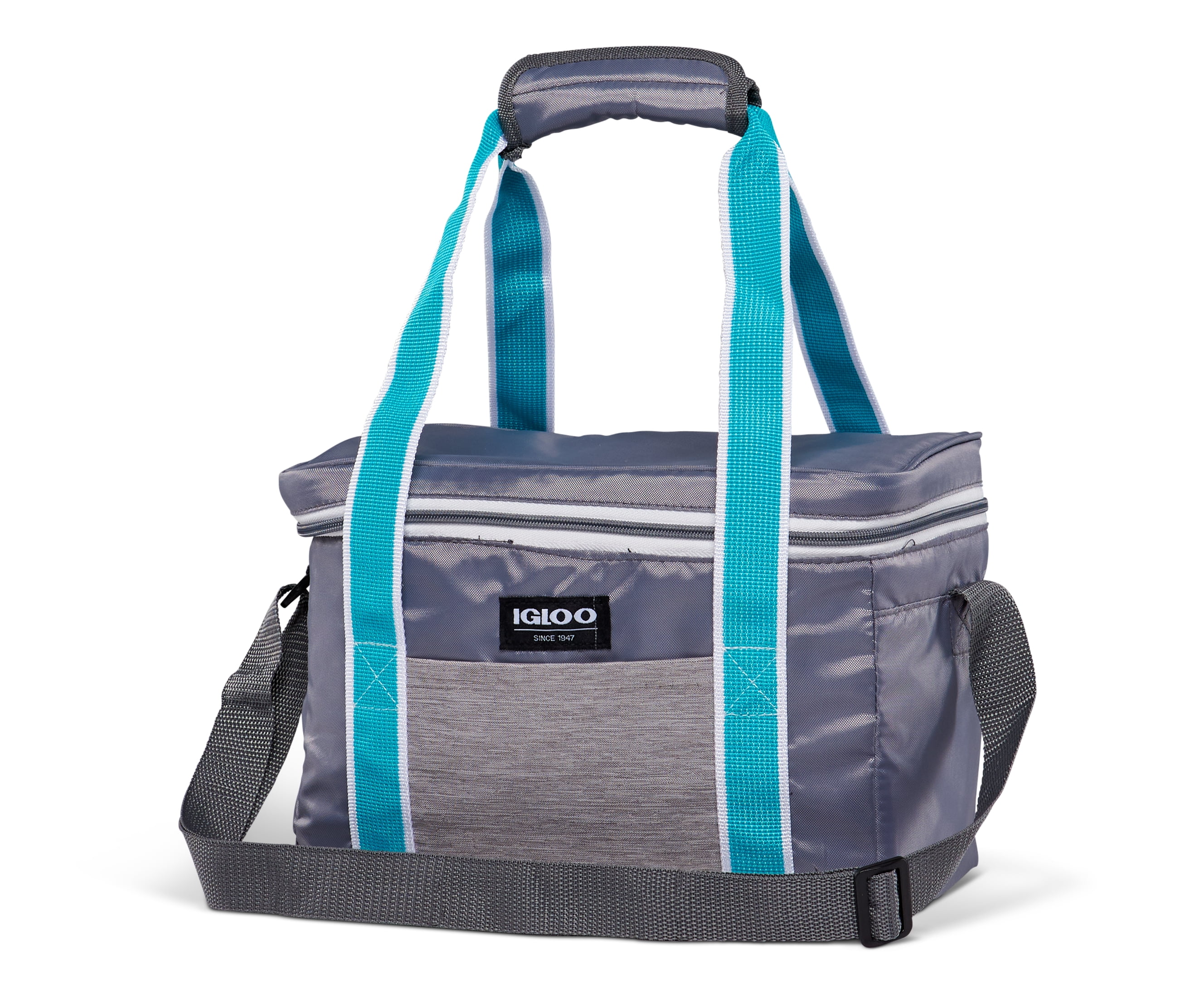Igloo 12 Can Heritage Lunch Companion Cooler Bag Gray and Teal