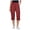 Wine, variant on vigerkar Cargo Capri Pants Women High Waisted Elastic Capris Trousers Cropped Pants with Pockets Casual Work Clothes (Blue, XXL)