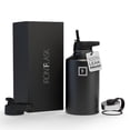 thumbnail image 1 of Botella de agua IRON °FLASK para acampar y hacer senderismo, 1,9 L, con 3 tapas de pajita, 1 of 7