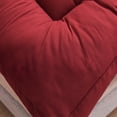 thumbnail image 3 of Desirable Life Extra Thick Queen Mattress Topper Pillow Top Mattress Protector Cover with 3 inch Down Alternative Fill Microfiber Soft and Breathable, Burgundy, 3 of 10