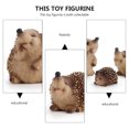 thumbnail image 3 of CIMAXIC Coffee Plastic Animal Figure Toy Set for Decoration 3Pcs 6.5 Inches,2.76"X2.56"X1.97", 3 of 5
