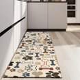 thumbnail image 4 of Paw Prints and Bones Kitchen Rug Mat,Kitchen Runner Rugs Non Skid Washable,Decorative Kitchen Floor Mats for Kitchen,Sink,Laundry,17"X47", 4 of 5