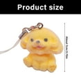 thumbnail image 3 of Miniature Resin Flocking Creature Keyring Sturdy Pocket Accessory Keychain Decoration For Kids Adults, 3 of 7