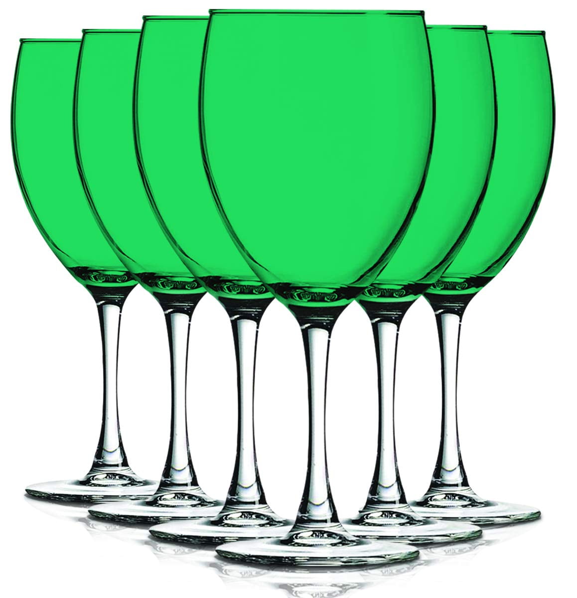 TableTop King Colored Wine Glasses Set of 6 - Colorful Stem Wine Glasses 10  Oz - Aqua Nuance Cute Wi…See more TableTop King Colored Wine Glasses Set