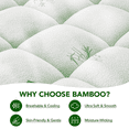 thumbnail image 5 of WISHEAD Queen Bamboo Mattress Topper, Plush Mattress Pad Cover with Down Alternative Fill, 8-21" Deep Pocket, Breathable Non-Slip & Washable, 5 of 10