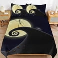 thumbnail image 1 of The Nightmare Before Christmas Practical Zip Function Smooth Bedding Surface Soft Layer Duvet Cover Sets for Rest Night, 1 of 5