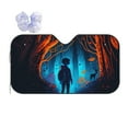 thumbnail image 1 of XMXY Car Sun Shade Windshield, Retro Adventure Automotive Front Window Sun Visor for Cars SUV Trucks, Medium Size, 1 of 8