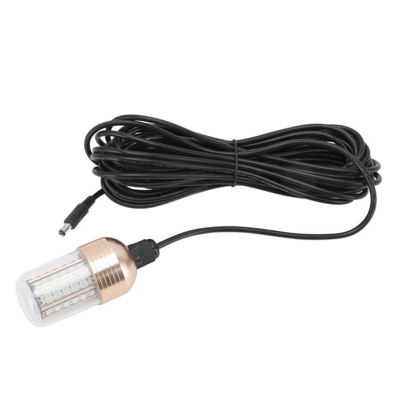LED Fishing Light, 60 LEDs 30W Submersible Fishing Lamp 3000lm 360 Degree Beam For Underwater Lighting For Night Fishing Yellow Light